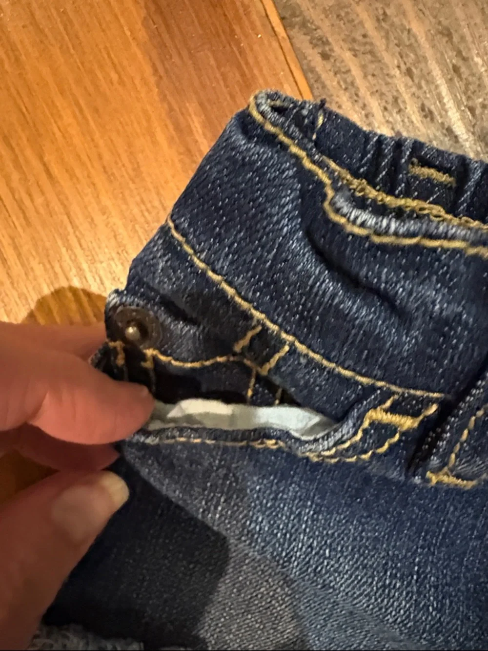 The Children's Place Dark Blue Denim Rolled Cuff Shorts